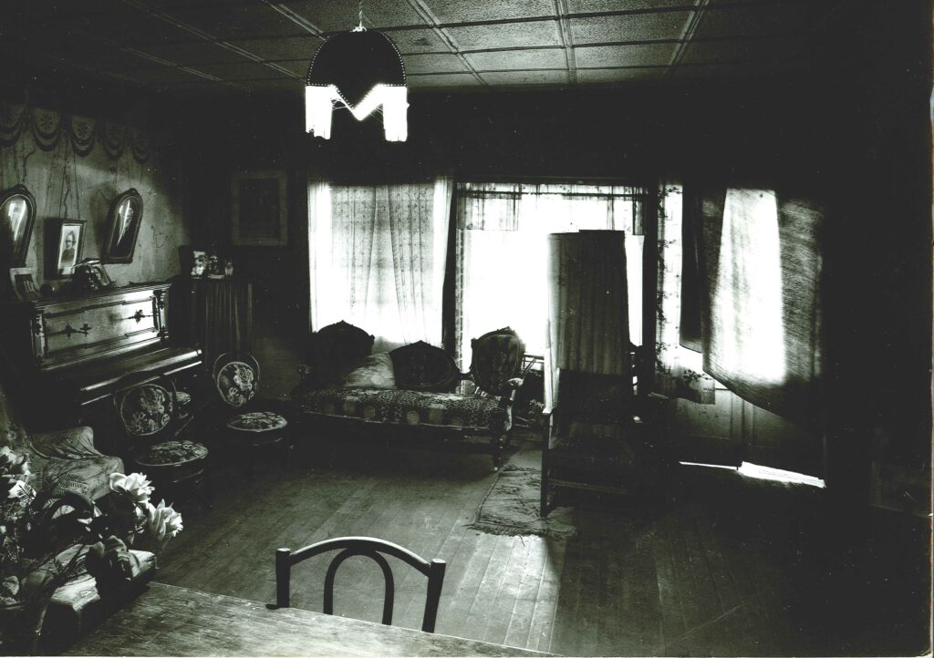 Old photo on interior of The Bull's Head